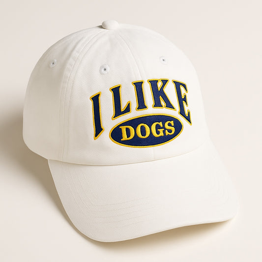 I Like Dogs Cap (White)