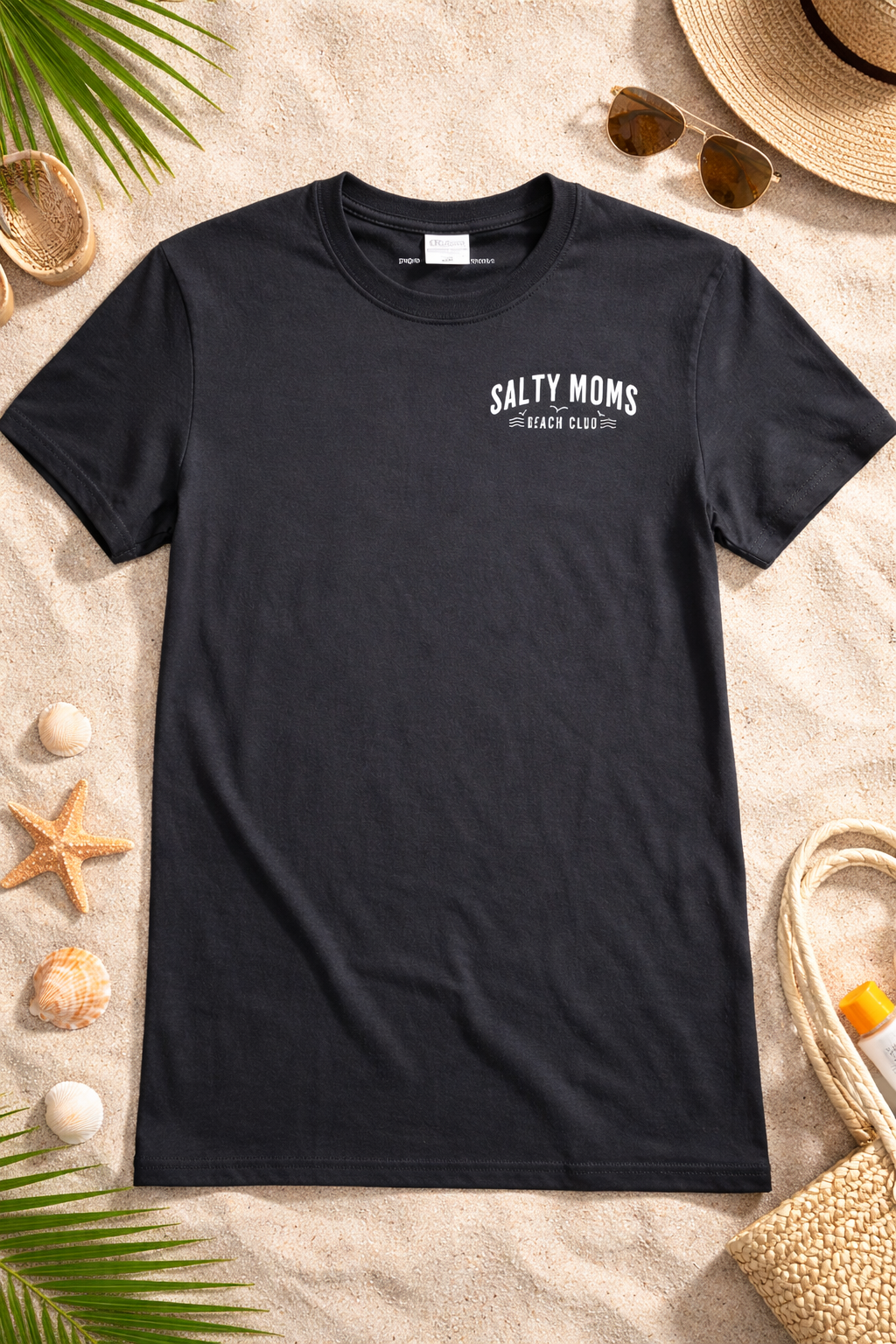 Salty Moms Beach Club Tee Shirt