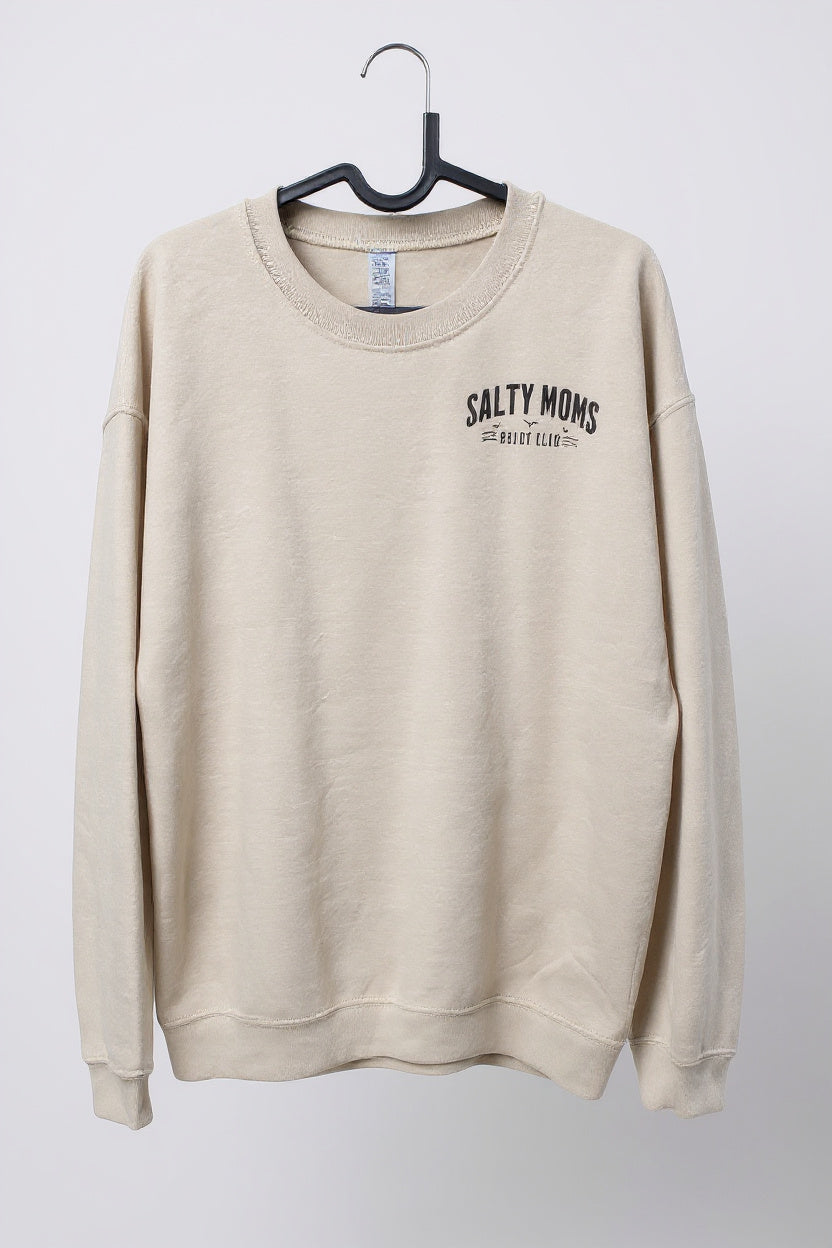 Salty Moms Beach Club Crew Sweatshirt