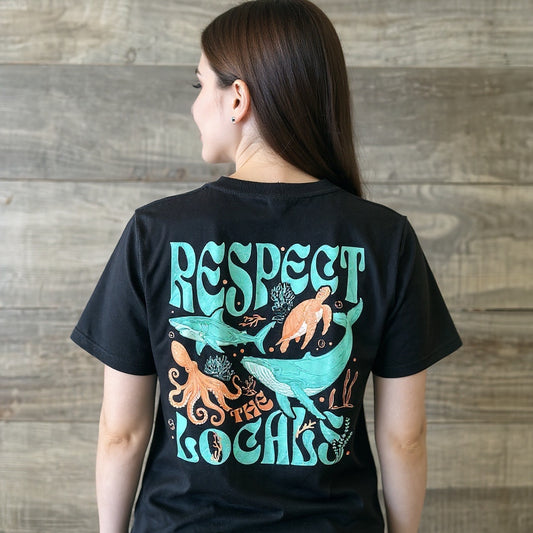 Respect The Locals Black Tee