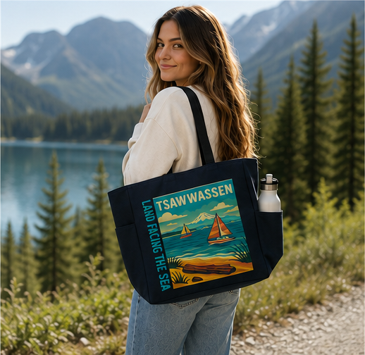 Tsawwassen Land Facing the Sea Carryall Tote